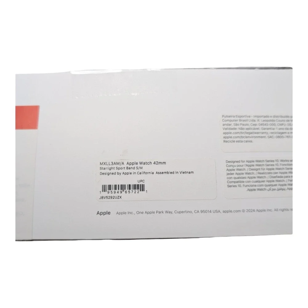 21-O Apple Watch 42mm Starlight Sport Band S/M - Series 10